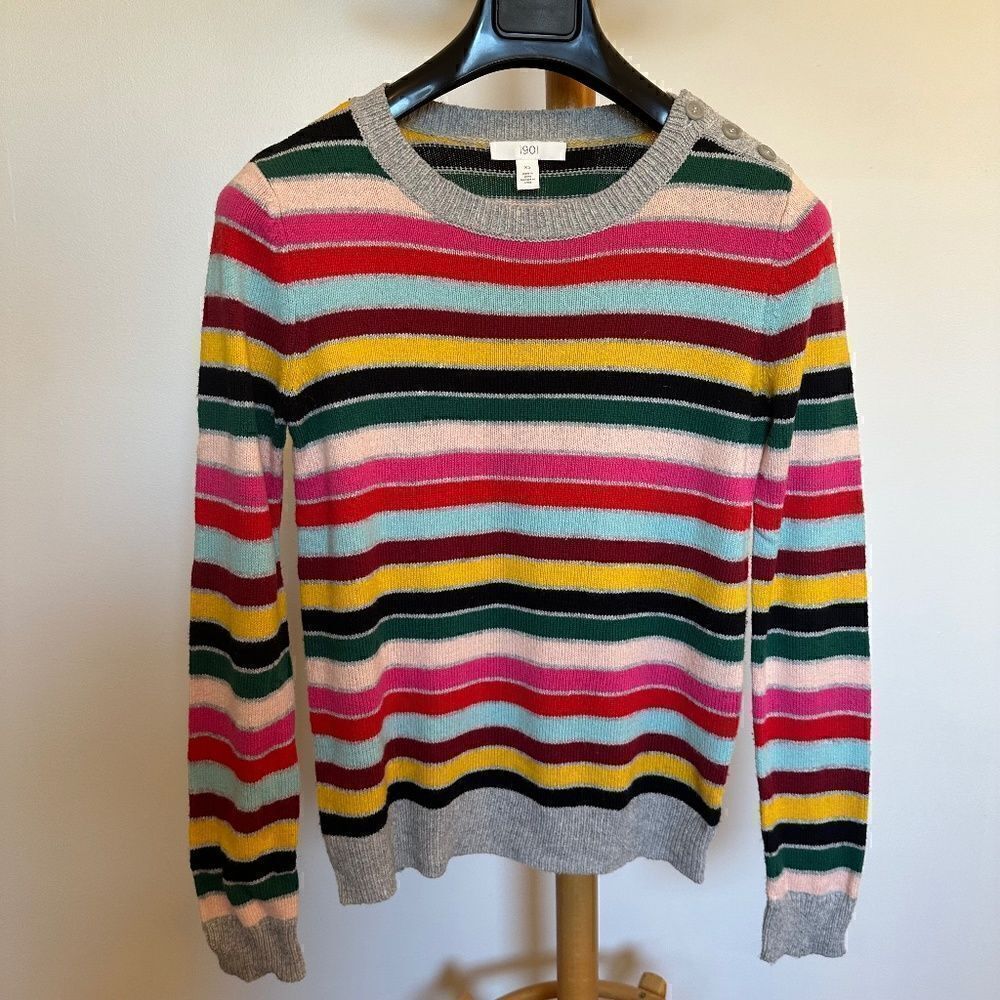 Multicoloured striped 1901 crewneck XS